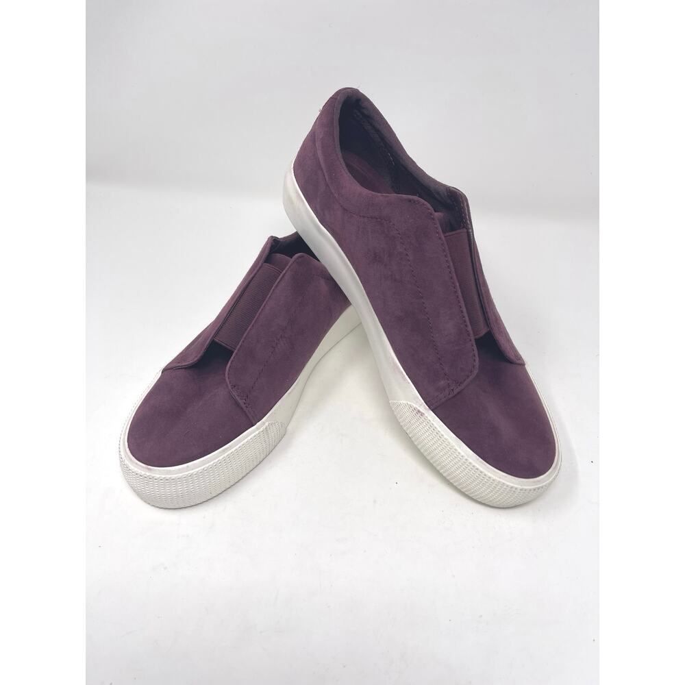 Lauren Active by Ralph Lauren Women Wine Isla Suede Slip-On Sneaker NWOB